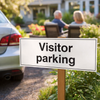 Visitor Parking Signs – 450mm x 150mm – Rigid Plastic – Indoor/Outdoor Use