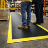 Anti-Fatigue Matting – Black/Yellow – Checker-Plate Surface – Industrial Use