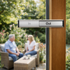 Door Slider Signs – 300mm x 40mm – Anodised Aluminium – Indoor/Outdoor