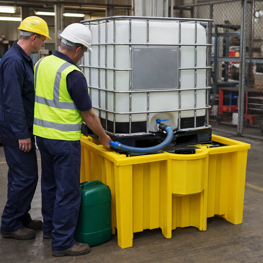IBC Spill Pallet Bund – 1765 x 1445 x 710mm – Heavy Duty Polyethylene – Industrial Use