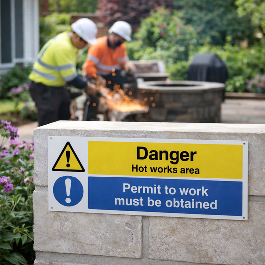 Permit to Work Safety Signs – Rigid Plastic – Indoor & Outdoor Use