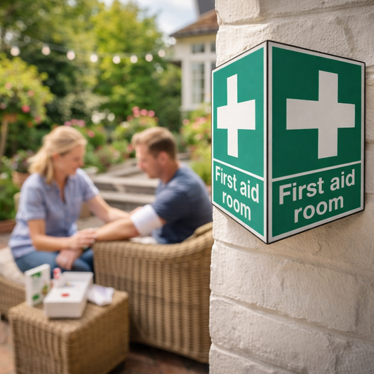 First Aid Room Sign – 150mm x 200mm – Rigid Plastic – Indoor/Outdoor