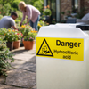 Danger Hydrochloric Acid Safety Sign – 1mm Rigid Plastic – Indoor/Outdoor Use