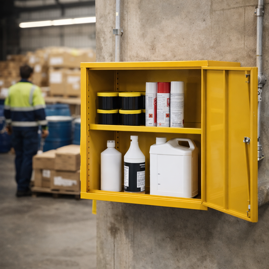 Hazardous Substance Storage Cabinets – 609x609x305mm – Mild Steel – Industrial Use