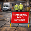 Temporary Road Traffic Sign – 600mm x 450mm – Reflective Zintec – Temporary Management
