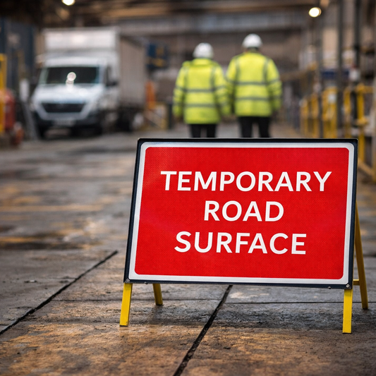 Temporary Road Traffic Sign – 600mm x 450mm – Reflective Zintec – Temporary Management