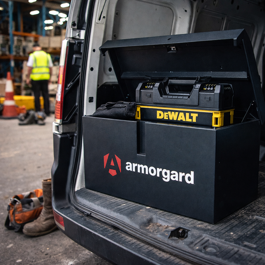 Van Tool Storage Box – 810mm x 470mm x 385mm – Heavy Duty Steel – Vehicle & Workshop Use