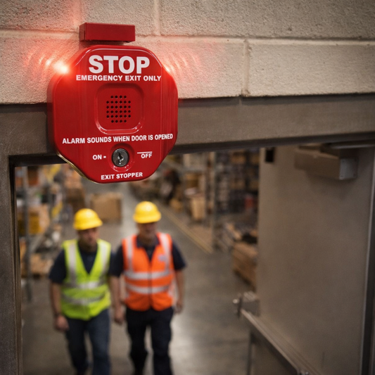 Exit Stopper Alarm – Key Override – Fire Exit Security