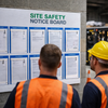 Site Safety Notice Board – 1400 x 1000mm – Dust & Water Resistant – Industrial Use