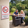No Smoking Signs – A5 – Rigid Plastic – Indoor/Outdoor Use