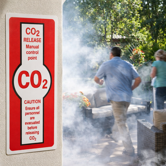 CO2 Release Manual Control Point Sign – Indoor/Outdoor