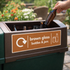 Recycling Signs – Brown – 1mm Rigid Plastic – Indoor/Outdoor Use