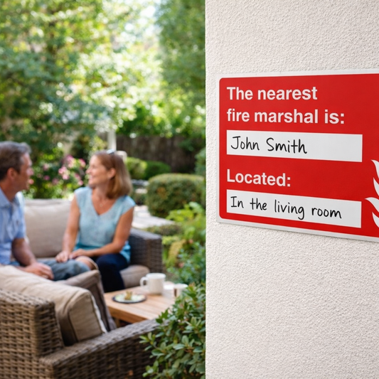 Fire Marshal Location Sign – Customizable – Indoor/Outdoor Use