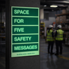 Multi-Message Wayfinding Signs – 450mm x 740mm – Glow-in-the-Dark – Emergency Use