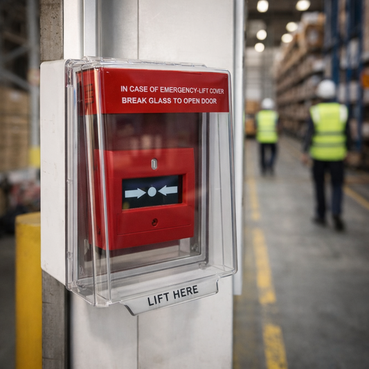 Call Point Covers – Red or Green – Polycarbonate – Industrial Use