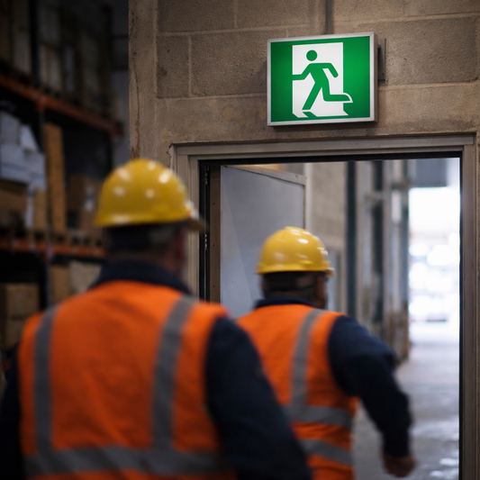 Emergency Exit Sign – Running Man Left – Indoor Safety