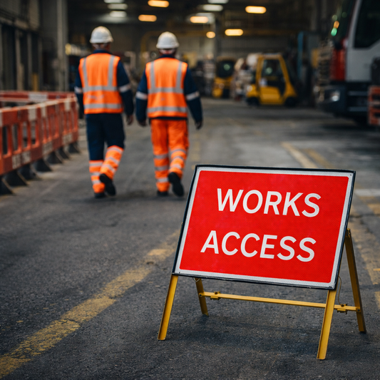Reflective Temporary Road Traffic Signs – Zintec Plate – Industrial Use