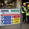 Site Safety Main Entrance Sign – Customizable – Durable Correx – Commercial Use