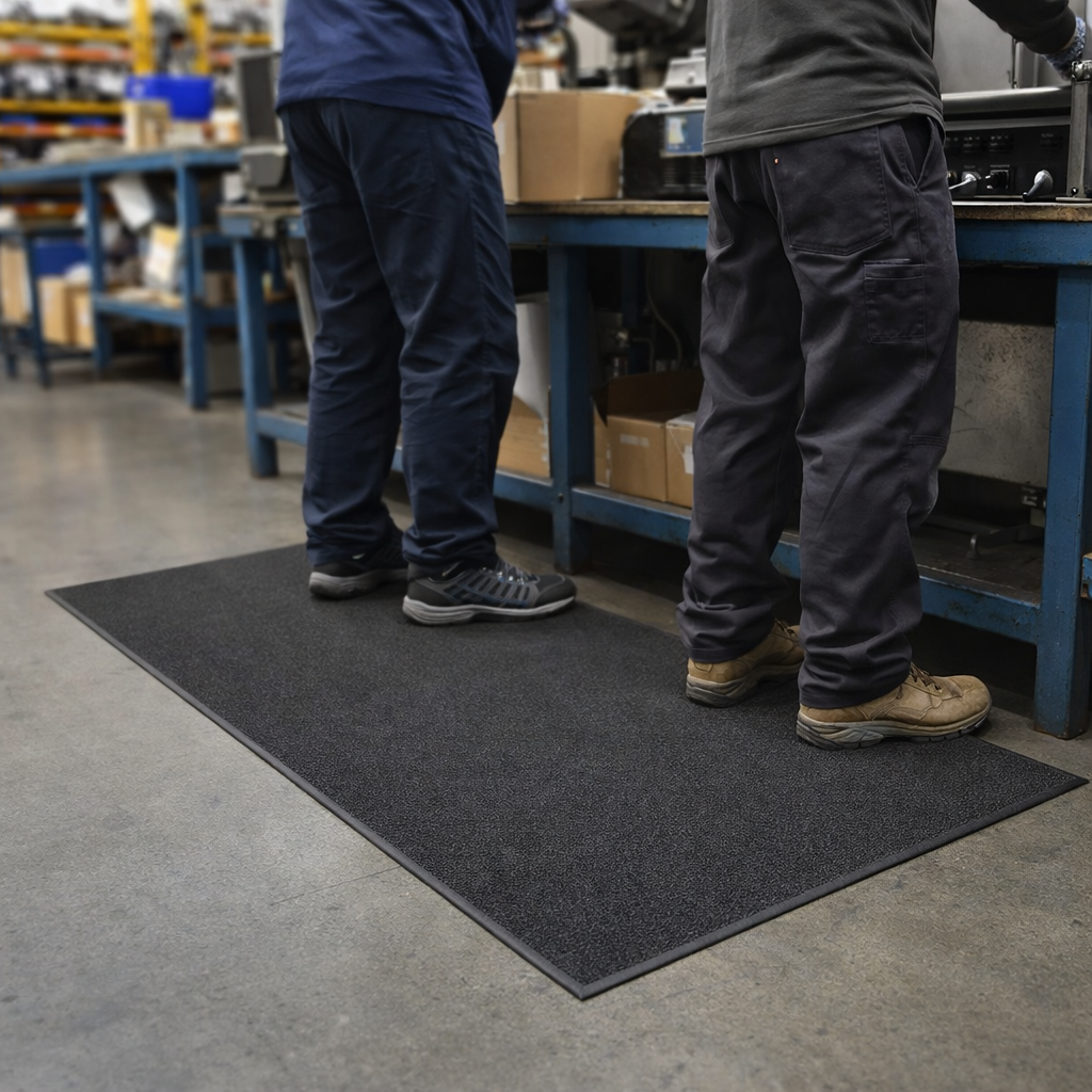 Anti-Fatigue Workstation Mat – 8mm Thick – Recycled PVC – Industrial Use