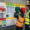 First Aid & Safety Management Station – 1960 x 1100mm – Durable Correx – Workplace Safety