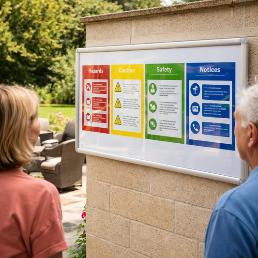 Outdoor Safety Board – 2100 x 1045mm – Rigid Correx Plastic – Industrial Use