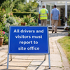Temporary Traffic Sign – 600mm x 450mm – Polypropylene, RA1 – Indoor/Outdoor