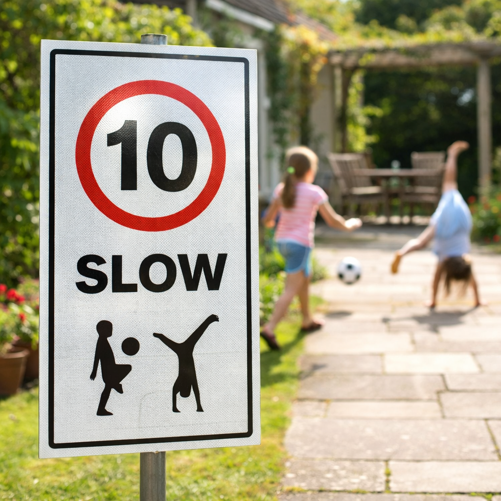 Reflective Traffic Sign – 400mm x 700mm – Aluminium Composite – Outdoor Use