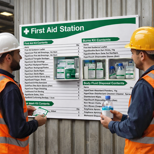 First Aid Station – 1200mm x 680mm – Rigid Correx Plastic – Construction Sites