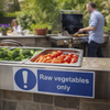 Raw Vegetables Only Safety Signs – 1mm Rigid Plastic & Self-Adhesive Vinyl – Indoor/Outdoor Use