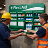 First Aid Station – 1200mm x 680mm – Durable Plastic – Workplace Safety