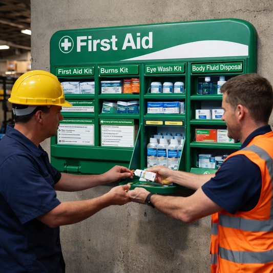 First Aid Station – 1200mm x 680mm – Durable Plastic – Workplace Safety