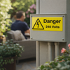 Danger 240 Volts Safety Signs – 1mm Rigid Plastic – Gloss – Indoor/Outdoor Use