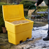 Standard Grit Bin – 200 Litre Yellow – UV Resistant Polyethylene – Outdoor Use