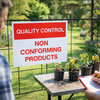 Quality Control Sign – 400mm x 300mm – Rigid Plastic – Indoor/Outdoor