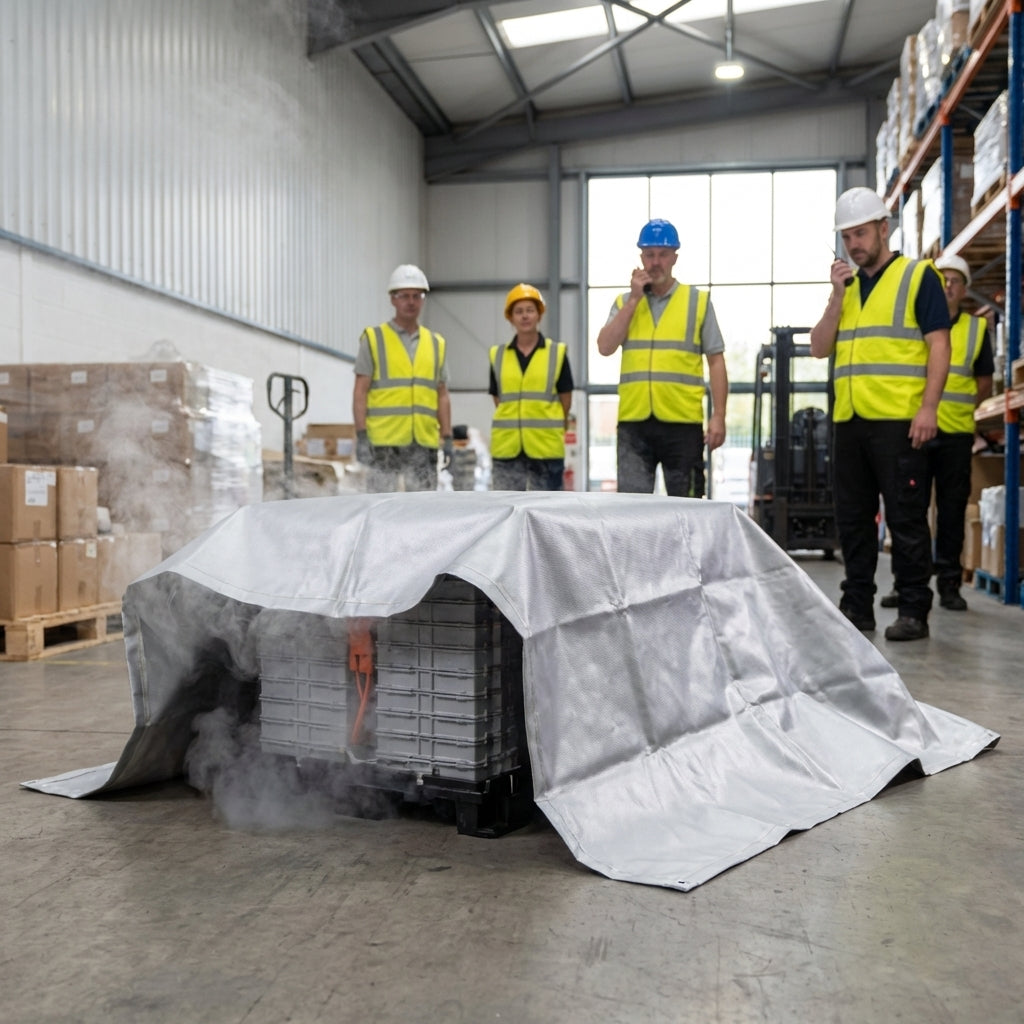 Battery Fire Blanket – 3m x 3m – High-Performance – Industrial Use