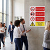 No Smoking, No Alcohol, No Drugs Signs – 1mm Rigid Plastic – Indoor/Outdoor Use