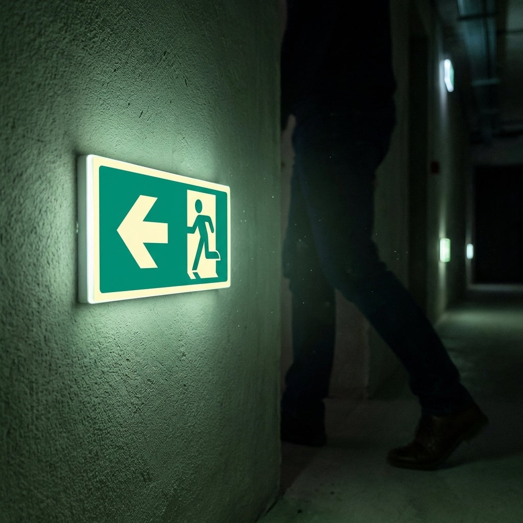 Photoluminescent Way Finding Markers – Arrow Left – Self Adhesive Vinyl – Indoor Use
