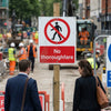 No Thoroughfare Safety Sign – 1mm Rigid Plastic – Indoor/Outdoor Use