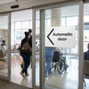 Automatic Door Signs – Slide to Left – Self-Adhesive Vinyl – Indoor Use