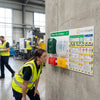 First Aid Station with COSHH Safety Poster – 1200mm x 680mm – Durable Correx Plastic – Workplace Safety