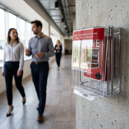 Call Point Covers – Red or Green – Polycarbonate – Industrial Use