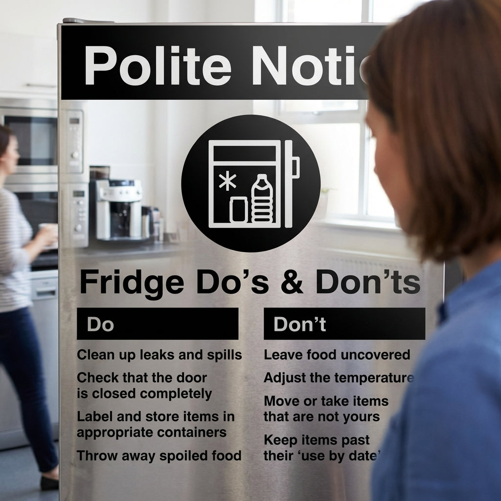 Refrigerator Safety Signs – 1mm Rigid Plastic & Vinyl – Indoor/Outdoor Use