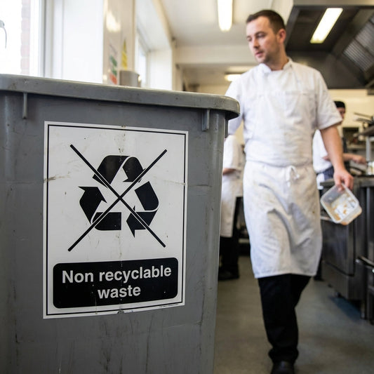 Non Recyclable Waste Signs – Durable Material – Industrial Use