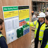 Site Safety Board – 1050mm x 1090mm – Rigid Correx Plastic – Industrial Use