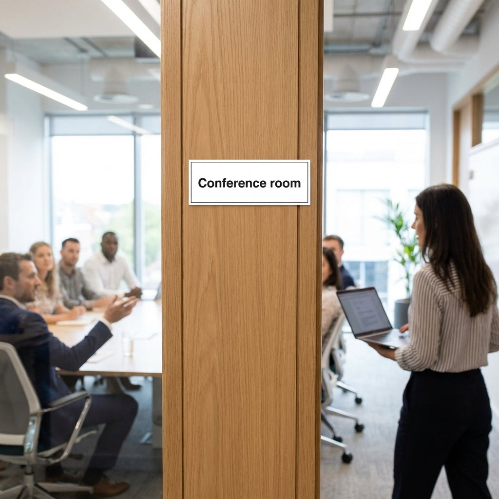 Conference Room Sign – 1mm Rigid Plastic – Indoor/Outdoor Use