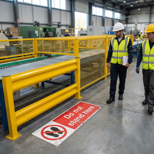 Do Not Stand Here Signs – 1mm Rigid Plastic – Indoor/Outdoor Use