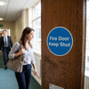 Fire Door Safety Labels – Sheet of 6 – Self-Adhesive Vinyl – Indoor Use