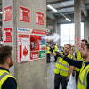 Fire Action Station – 450mm x 700mm – 5mm PVC – Temporary Sites