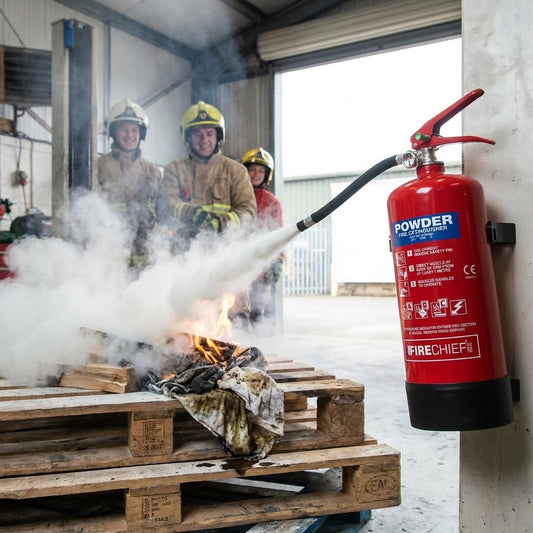 Dry Powder Fire Extinguishers – Versatile Class A, B, C – Indoor/Outdoor Use