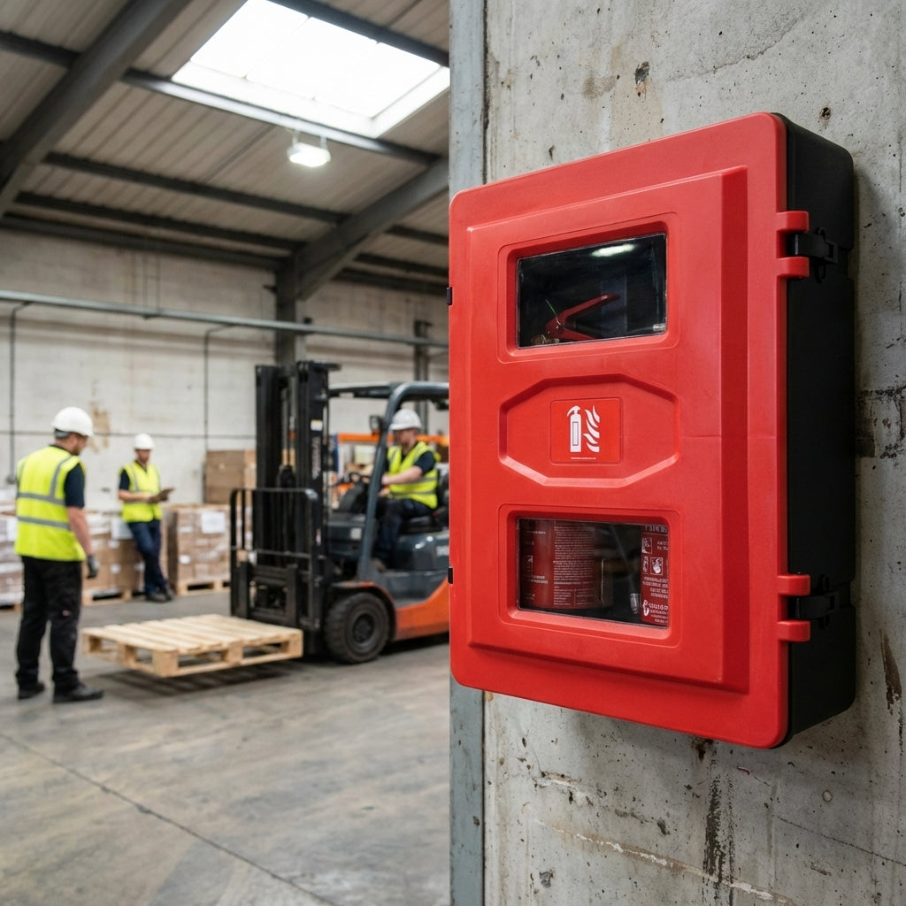 Double Fire Extinguisher Cabinet – Polyethylene – Industrial Use